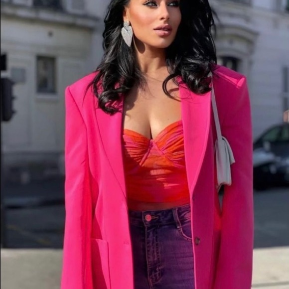 Zara Tulle Bustier Crop Top. NWT. Size Small. - Picture 3 of 11